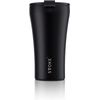 Sttoke Leakproof Ceramic Reusable Coffee Cup 12 oz - Luxe Black