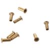 AllGIFT 10pcs 1/4" Tube ID Brass Compression Fitting, Insert Tube Support Compression Sleeve Fitting