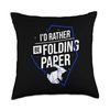 Origami Paper Folding Gift Bunny Rabbit Throw Pillow