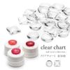 irogel Nail Tools, Clear Color Charts, Approx. 50 Pieces, Square