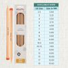 KnitPro KP35268 35 cm x 12 mm Basix Single Pointed Needles, Birch