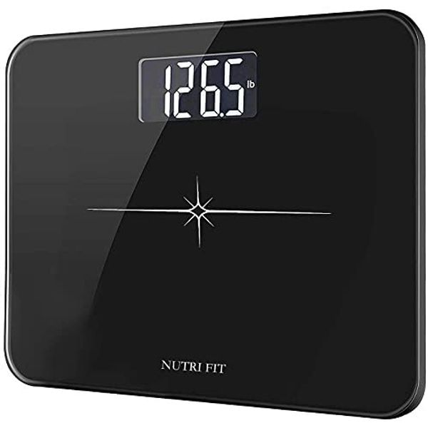 Extra-Wide Digital Bathroom Scale 3 Inch LCD 400lb Capacity Step-on Technology