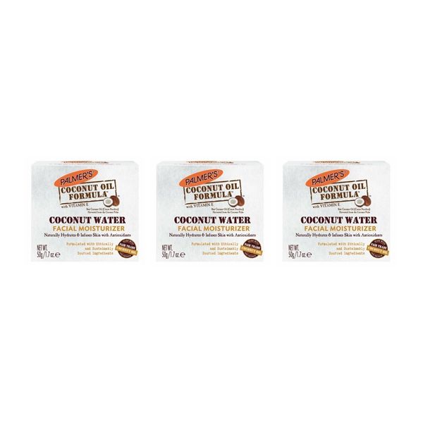 BL Palmers Coconut Water Facial Moisturizer 1.7oz Jar (38438)PK OF 3