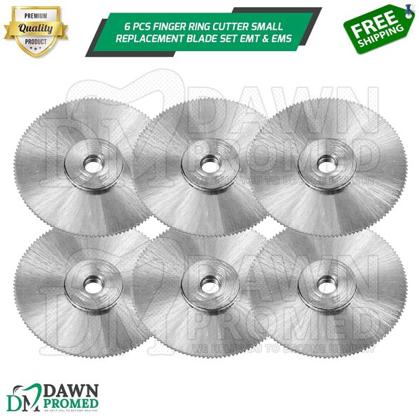 6 Pcs Finger Ring Cutter Small Replacement Blade Set EMT & EMS Inst German Grade