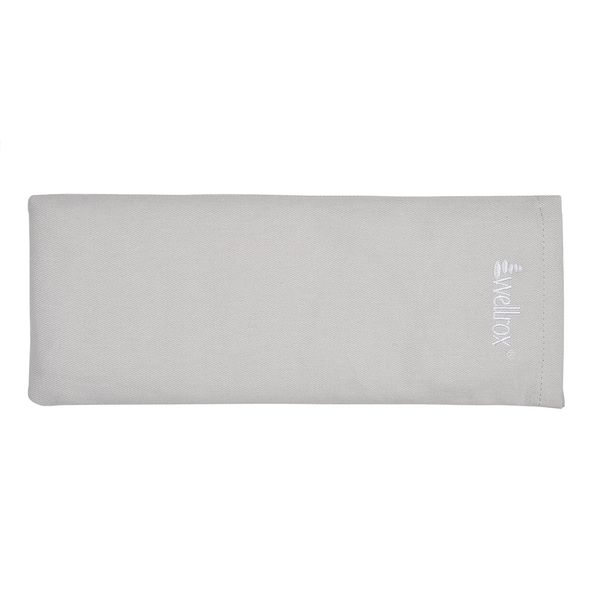 WELLROX Restorative All-Natural Weighted Eye Pillow, Lavender Scented Weighted Eye Mask, Eye Pillow, 100% Cotton, Weighted Eye Pillow for Sleeping, Meditation Eye Mask Weighted (Natural)