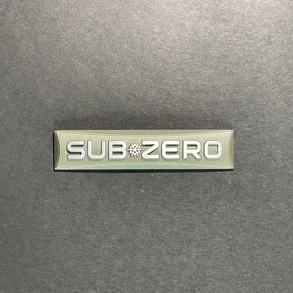 OEM Nameplate Stainless For Sub-Zero Fridge Freezer Badge Emblem 3M Logo