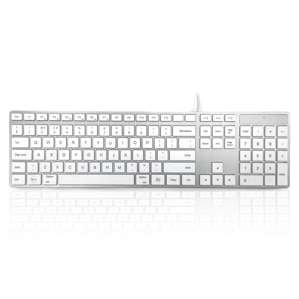 Accuratus 301 MAC - USB Full Size Apple Mac Multimedia Keyboard with Square Keys