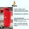 BURN Pepper Spray 1/2oz Self Defense Keychain Safety Lock Molded Red 2 Pack
