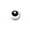 Lego Blocks Tile, 1 x 1, Flat Round, Black Eye Pattern, White with White Dots, [Parallel Import]