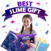 Original Stationery Galaxy Slime Kit, Fun Slime Set with Glow in The Dark Stickers, Dark Powder to Make Glitter & Galactic Slime!
