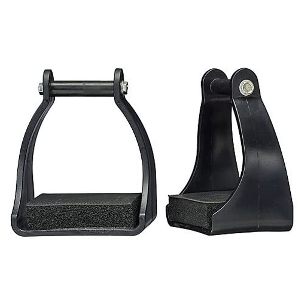 Tough 1 Polymer Cushioned Trail Stirrups 3In Black