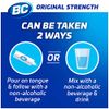BC Powder Original Strength Pain Reliever, Aspirin Dissolve Packs, 50 Count