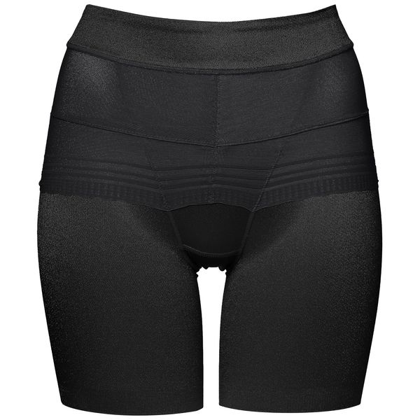 Atsugi 88239AS Women's Panties, Pelvic Makeup, Hem Shorts with Pelvic Belt, 3/4 Length, Black