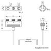 ledscom.de 3-way distributor for IP44 plug-in system NEMO, 1m, black, 2 pcs.