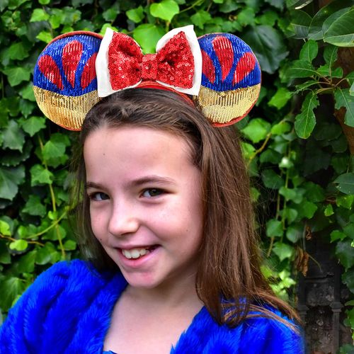 XXXPOWERXXX Mouse Ear Headbands with Bow,Sequins Hairbands Hair Accessories (HB191)