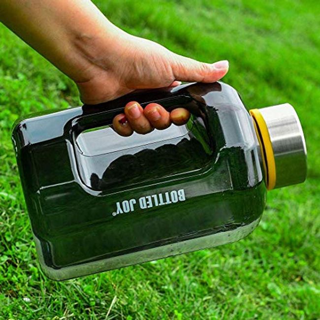 Bottled Joy Water Bottles Motivational Gallon Water Bottle with Time Marker  Camping Water Jug for Drinking Gym Water Bottle with Measurement for