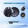 2Pk Disk Wax Guards For Phonak Unitron RIC RITE Hearing Aids Cleaning Kit 16 Pcs