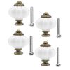 FUXXER® Antique Furniture Handles Drawer Knobs Bronze Brass Set of 4