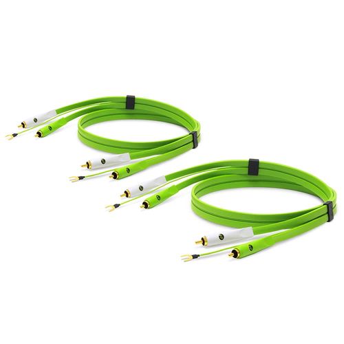 NEO+ by Oyaide d+ RCA Turntable Duo (Class B) Durable Audio Cable for DJ’s, Musicians and Producers, 2 x 1 Meter. Compatible with All RCA Input Devices