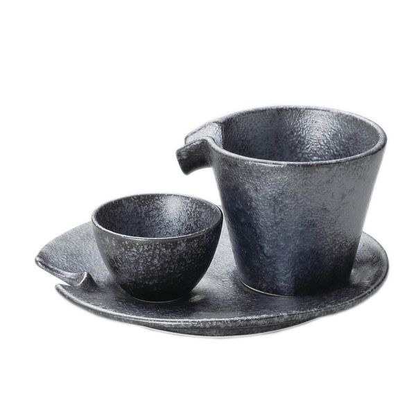 Silver 黒si Clever 冷酒 Charger Set