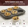 We Can Source It Ltd - Compostable Paper Souffle Cup Portion Pots, Paper Ramekin Sauce Pots 1oz, 5000 Pieces