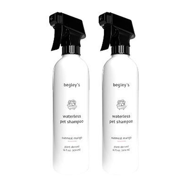 Begley’s No Rinse Waterless Pet Shampoo, Bathless Cleaning, Deodorizing, and ...