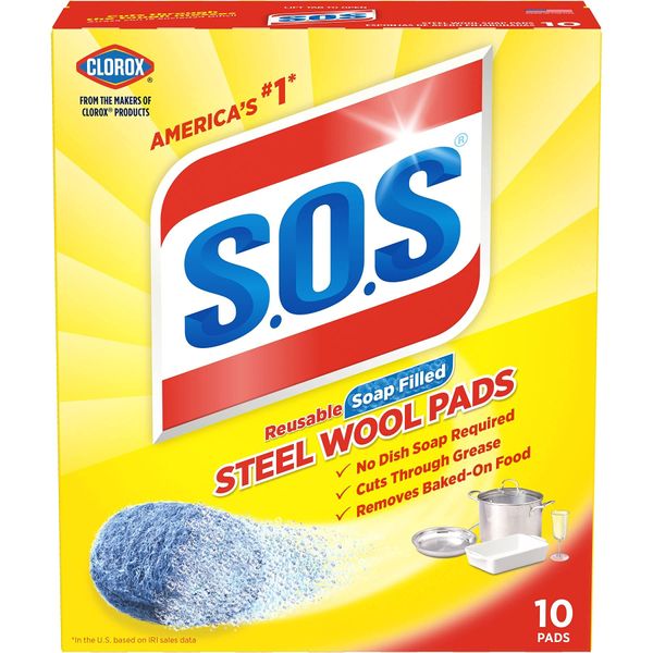 10002, Steel Wool Soap Pads, 10 Ct (3 Pack)