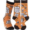 Primitives by Kathy Gift Bundle Classic Box Sign, Dish Towel, Socks, Mom