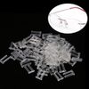 3 Types 100pcs New Plastic Compression Sleeves, Rimless Frames Sleeves Repair KitsEyeglasses
