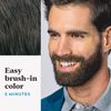 Just For Men Mustache & Beard, Beard Dye for Men with Brush Included for Easy Application, With Biotin Aloe and Coconut Oil for Healthy Facial Hair - Deep Dark Brown, M-46, Pack of 1