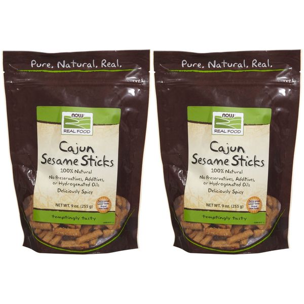 NOW Foods Sesame Sticks Cajun - 9 oz - 2 pk