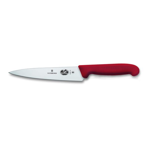 VICTORINOX 5.2001.15-X1 Chef's Knife, Sharp Petty Knife, 5.9 inches (15 cm), Plain, Red