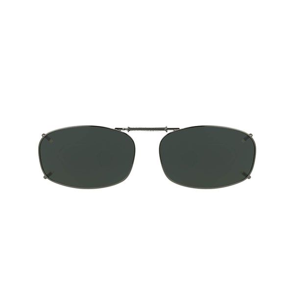 3 Solar Shield Clip-on Polarized Sunglasses 50 Rec 5 Black Full Frame New