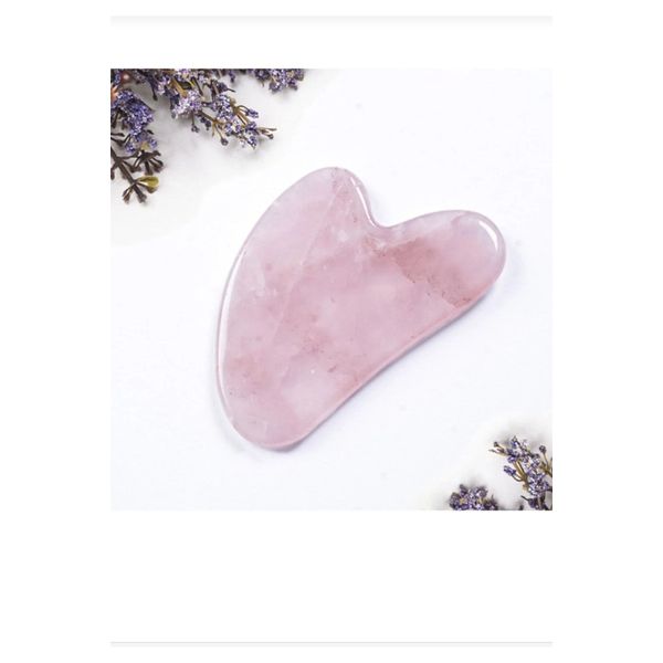 Pembe Kuvars Gua Sha Masaj Taşı