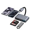 Viviber SD Card Reader, Type-C, Memory Card Reader, 3 in 1 USB/SD/TF Converter Adapter, 0TG Function, No Setting Required, High Speed Transmission, Two-Way Transfer, Camera Reader, Compatible with