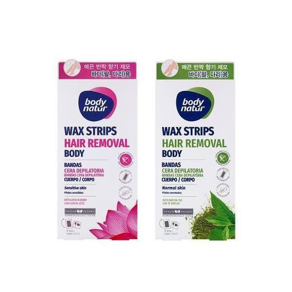 [Shinsegae Mall] Body Nature Hair Remover Wax Strips 2 types, 116 sheets