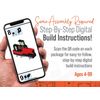 Train LEGO Ornament Christmas Tree Engine Made with Real LEGO with Instructions