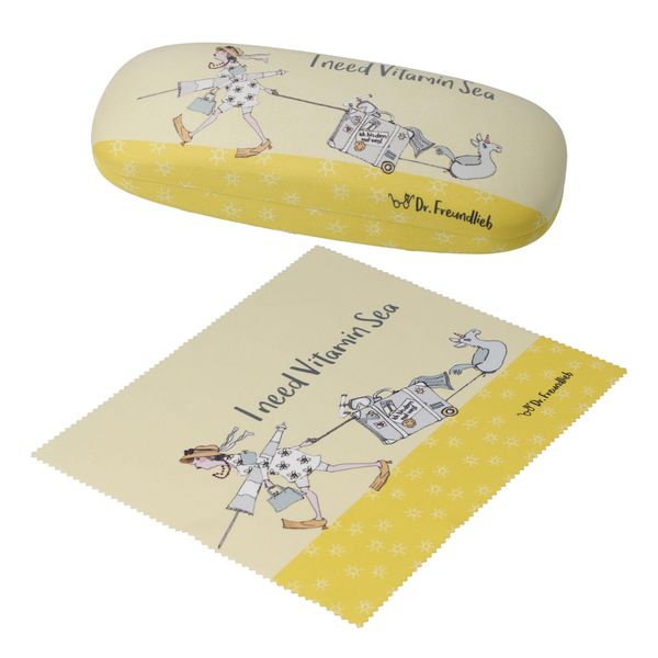 Goebel Qualitat: I Need Vitamin Sea Glasses Case, yellow