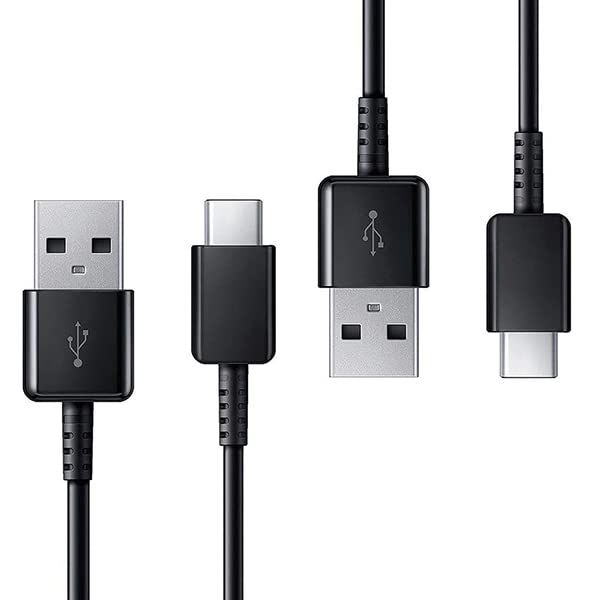 VOLT PLUS TECH Short 8inch (2xPack) USB Type-C Cable Compatible with Your Android Tablets, Winds, PC, Mice, Digital Camera's Also Fast Quick Charges Plus Data Transfer! (Black)