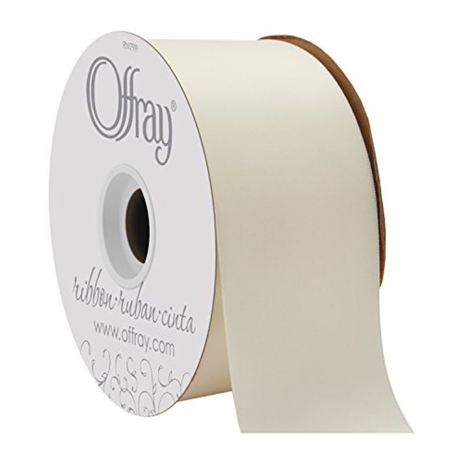 Offray Ribbon Doubleface Satin 2 1/4 Red