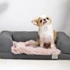 IDOG&ICAT Block Fur Bed Pad Small Non-Slip Eyeddog-Pink