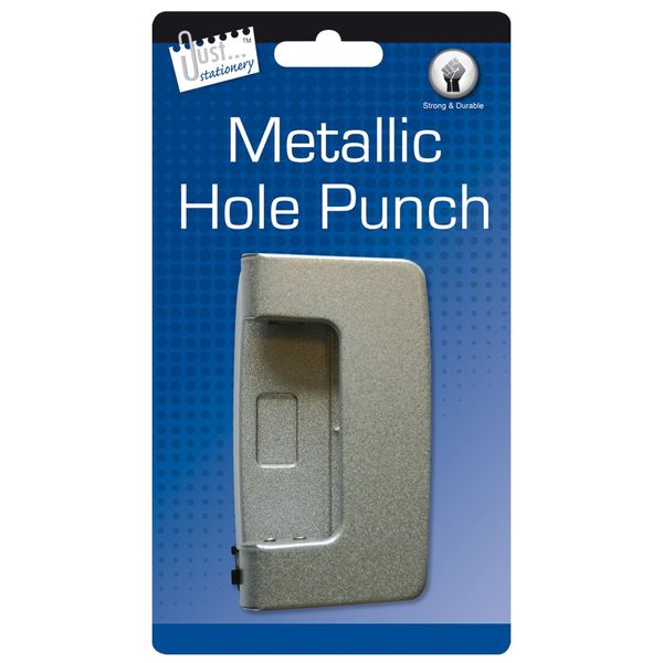 Just stationery 2 Hole Paper Punch, Assorted Colours 6086