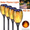 43" Solar Lights Outdoor Upgraded 96LED Waterproof Flickering Flames Torch Light