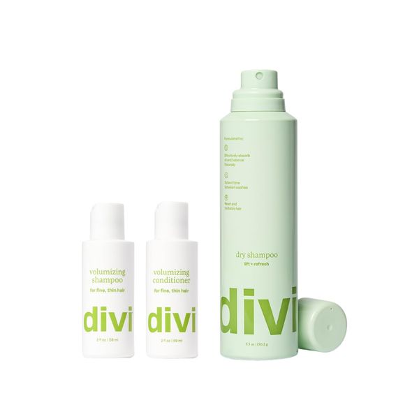 Divi Volumizing Hair Care Kit, Shampoo, Conditioner, Dry Shampoo