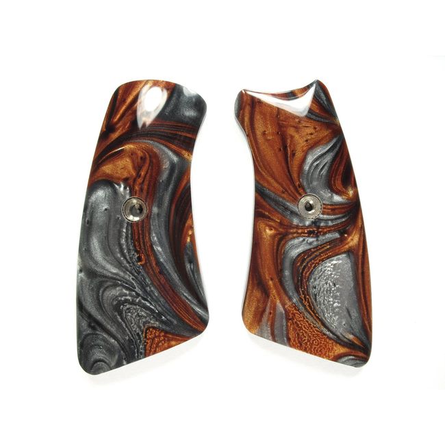 LS-Grips Copper & Silver Pearl Ruger Gp100 Grip Inserts