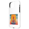 iPhone 15 Plus Alien meditating lotus pose crystals rocks energy peaceful Case