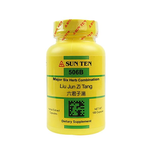 Sun Ten - Major Six Herb Combination Capsules / Liu Jun Zi Tang / 六君子湯