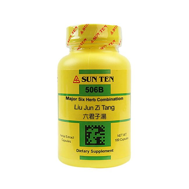 Sun Ten - Major Six Herb Combination Capsules / Liu Jun Zi Tang / 六君子湯