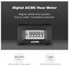 AC/DC Powered Digital Maintenance Hour Meter Motorcycle Hour Meter for Mowers
