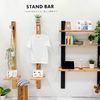 AIWA METAL STAND BAR Slim Single Bracket Black AP-3034B